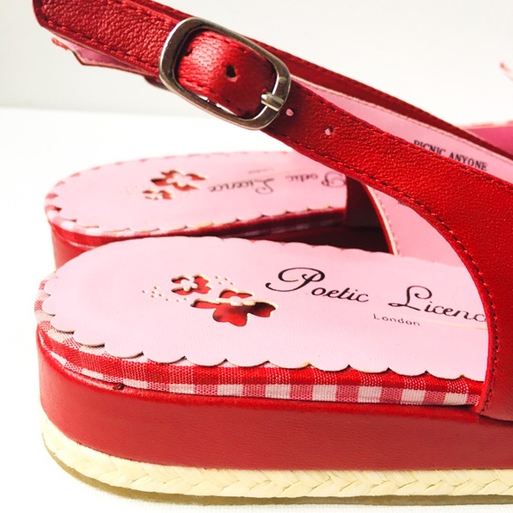 NWT-Poetic Licence “Picnic Anyone” slingback flat - Picture 3 of 6